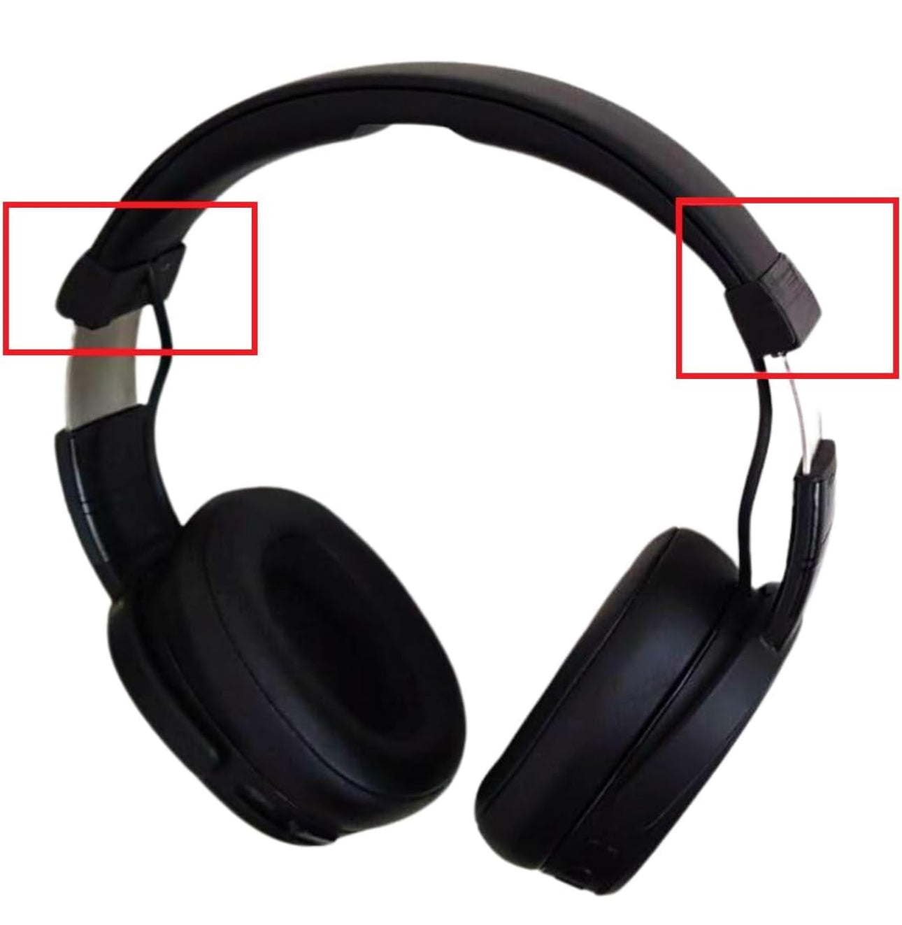 Replacement Hinges for Skullcandy Crusher Wireless Over-Ear Headphones (2 Sides Black)